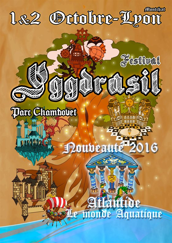 Affiche du Festival Yggdrasil 2016